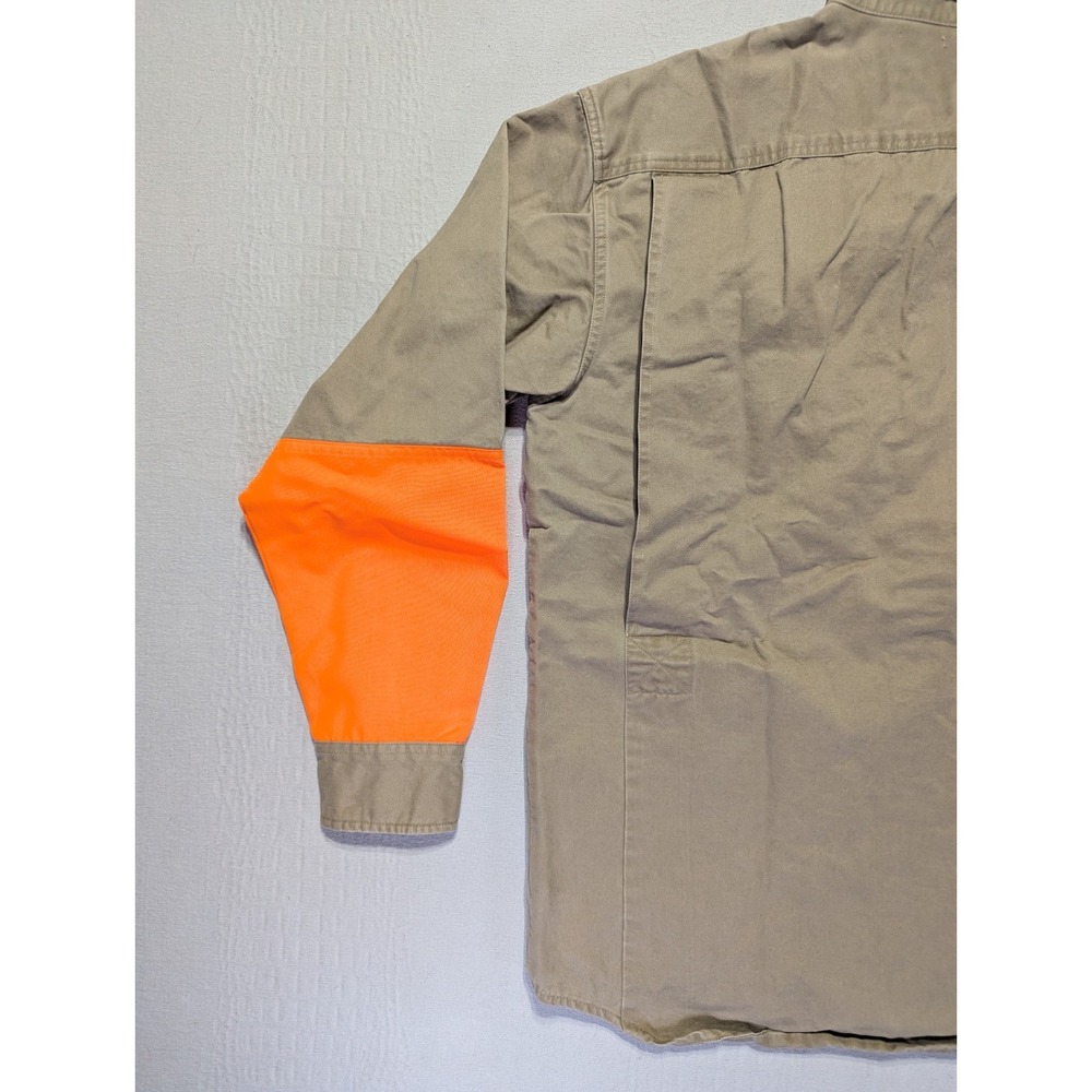 RedHead Upland Hunting Shirt Mens M Blaze Orange Bird Hunting Cotton Button Up - Picture 12 of 14